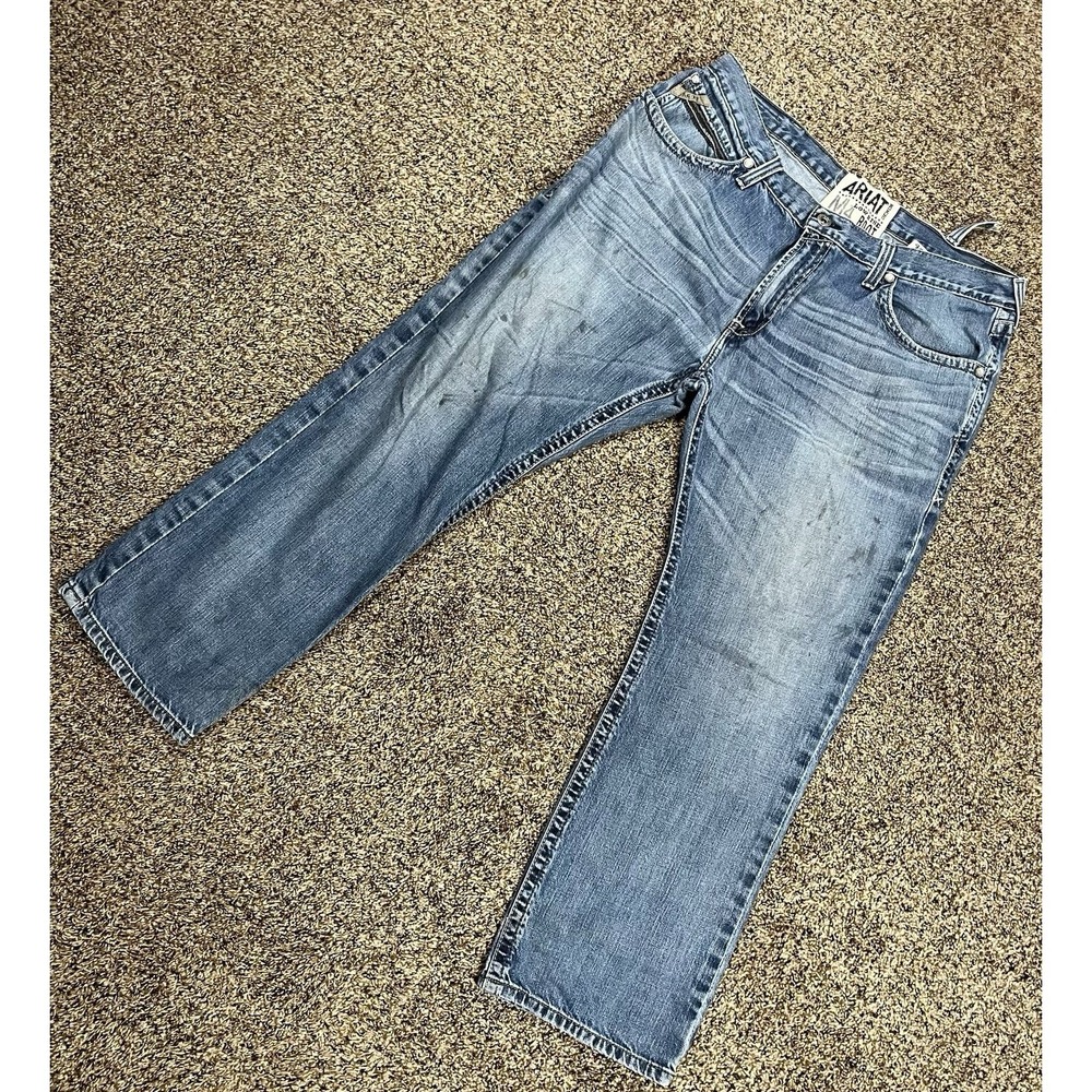 Ariat Jeans‎ Mens 40x32 Blue M4 Low Rise Boot Relaxed Fit Bootcut Denim Western